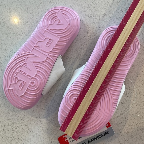 NWT UNDER ARMOUR Pink Sandals Size 13K - Picture 7 of 11
